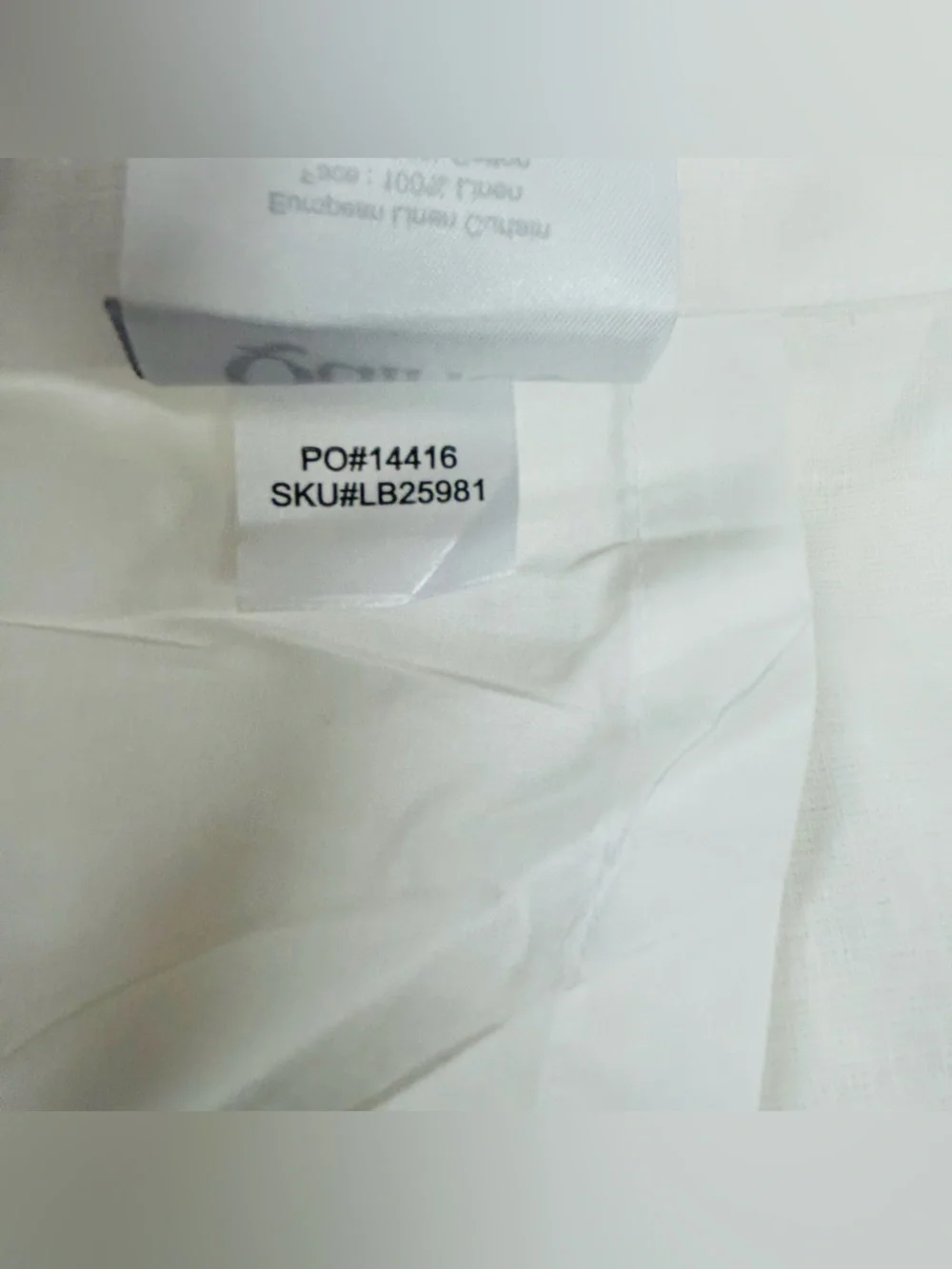 NWT QUINCE Set Of 2 48x96 European Linen Curtains White 8810